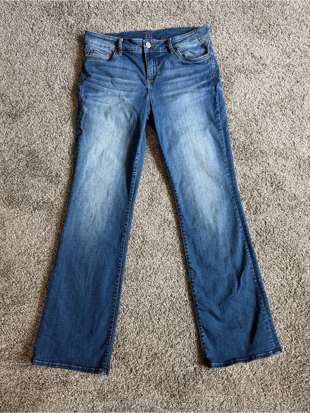 KUT from the Kloth Baby Bootcut Jeans 12S 90s Minimalist Casual Chic Western
